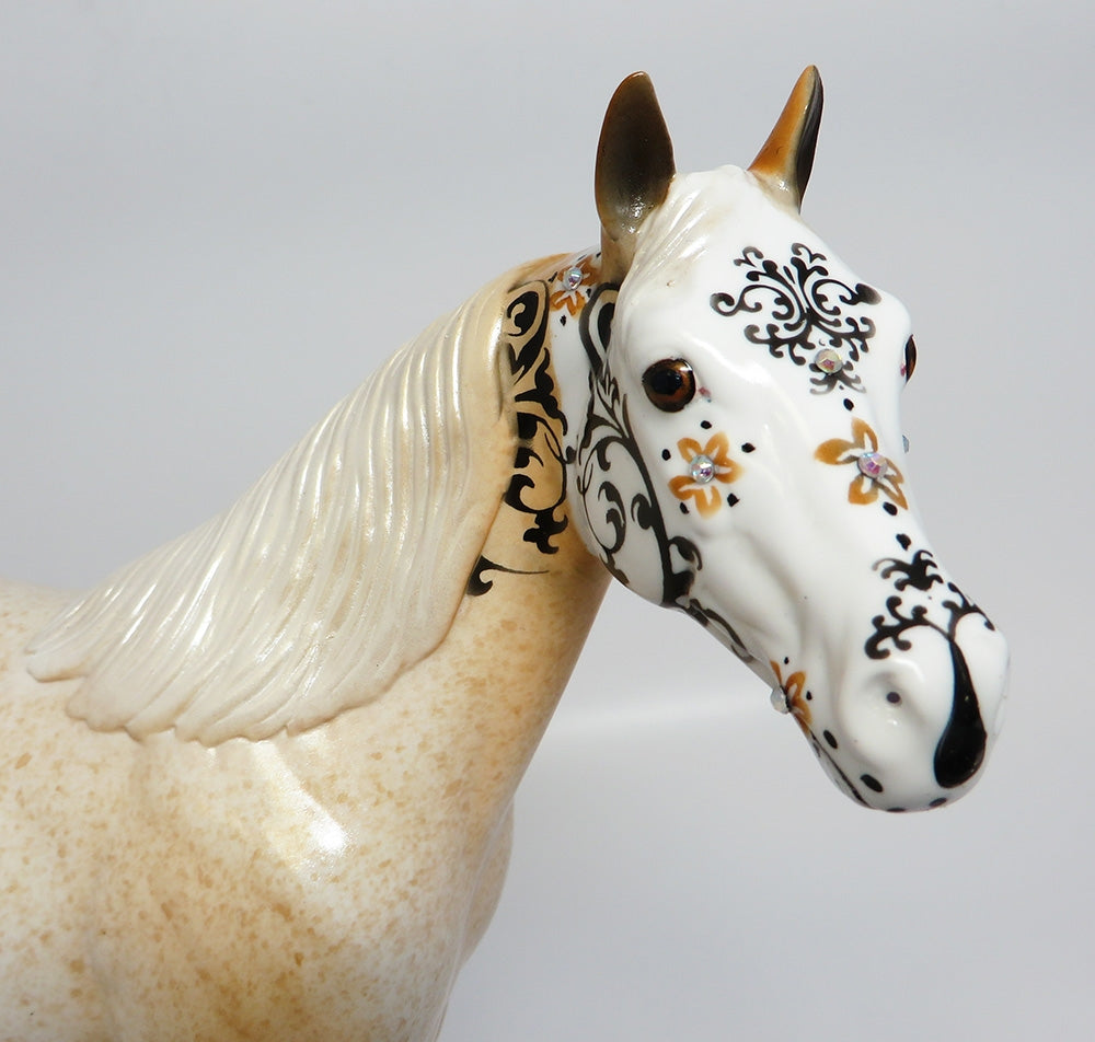 IGLESIA~OOAK PALOMINO ROAN ISH SUGAR SKULL BY DAWN QUICK 0/21/17