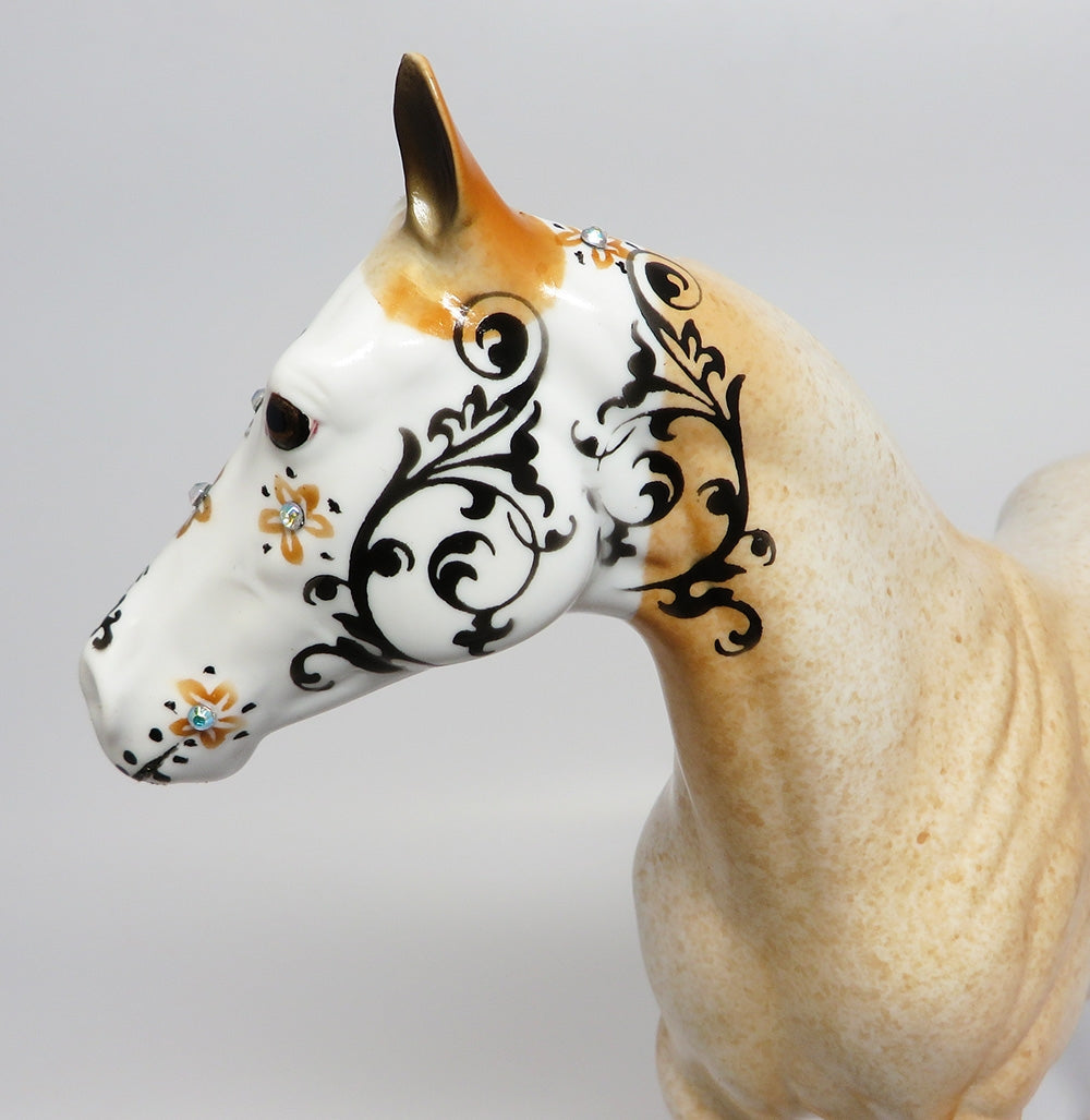 IGLESIA~OOAK PALOMINO ROAN ISH SUGAR SKULL BY DAWN QUICK 0/21/17