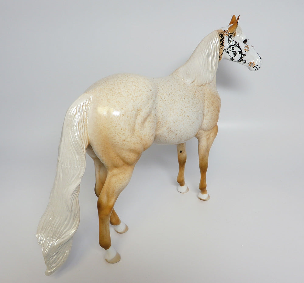 IGLESIA~OOAK PALOMINO ROAN ISH SUGAR SKULL BY DAWN QUICK 0/21/17