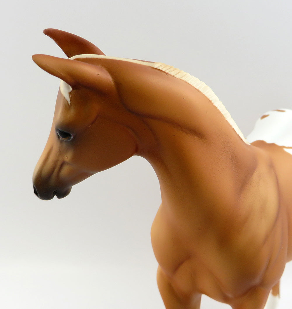 ORANGE BLOSSOM~LE-3 CHESTNUT BLANKET APPALOOSA WEANLING MODEL HORSE 3/24