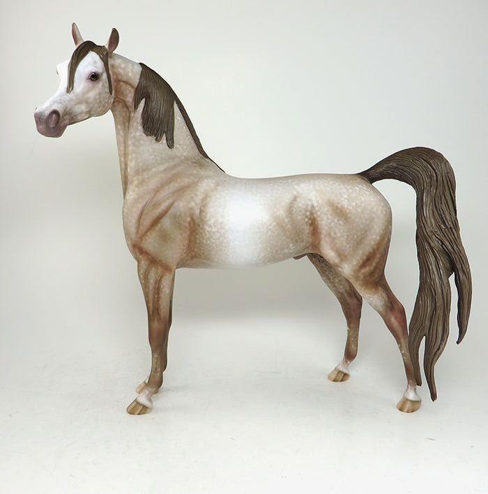 DAY AT THE BEACH-OOAK DAPPLE CHESTNUT ARABIAN MODEL HORSE BY AL 4/29