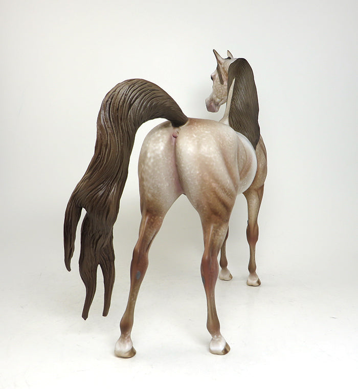 DAY AT THE BEACH-OOAK DAPPLE CHESTNUT ARABIAN MODEL HORSE BY AL 4/29