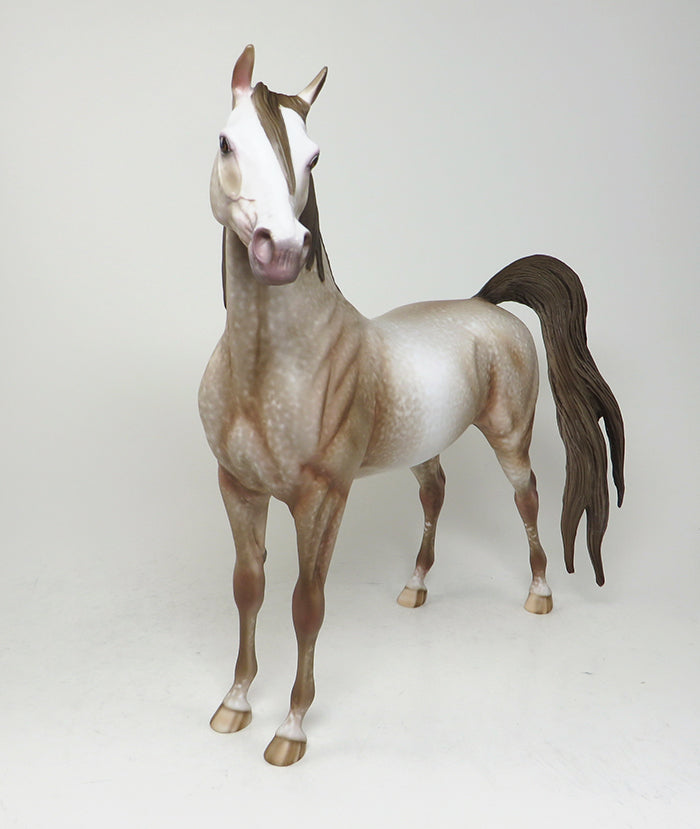 DAY AT THE BEACH-OOAK DAPPLE CHESTNUT ARABIAN MODEL HORSE BY AL 4/29
