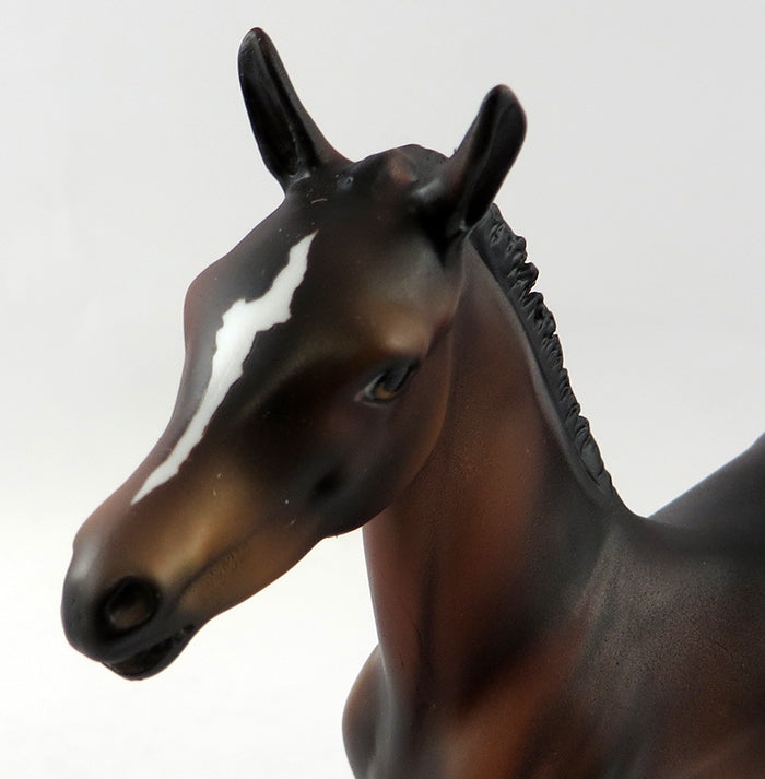 PORKY-OOAK SEAL BAY COLT FOAL MODEL HORSE BY DAWN QUICK 10/18/16