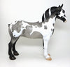 COUPE DE&#39;VILLE-OOAK BLUE ROAN PAINT STANDING DRAFTER MODEL HORSE 5/6
