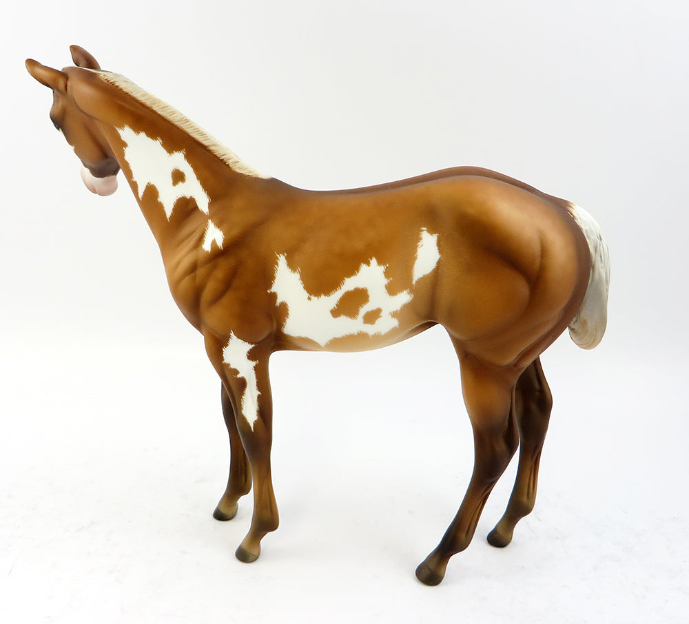 NELLIE-OOAK SILVER BAY OVERO WEANLING MODEL HORSE BY SHERYL LEISURE 3/24/17