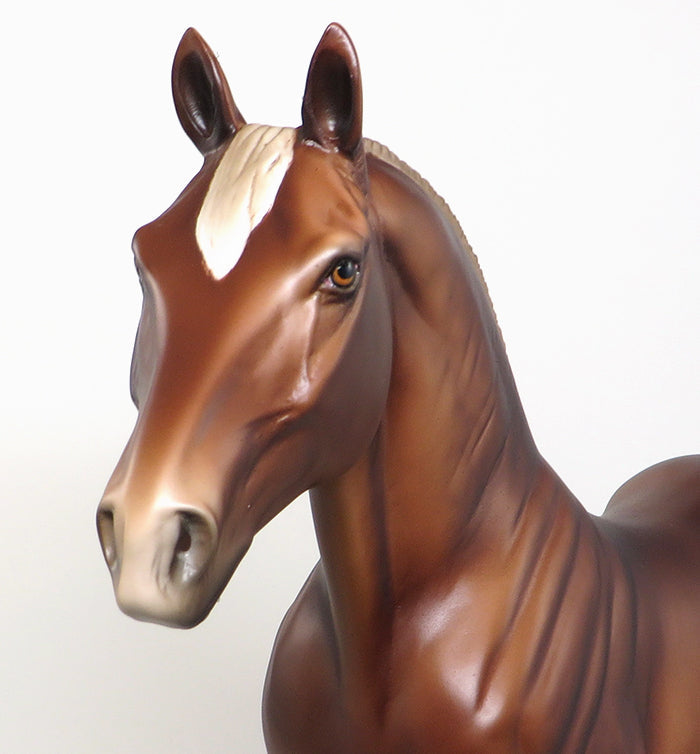 LANCASTER-OOAK BLONDE STANDING DRAFTER MODEL HORSE 5/6