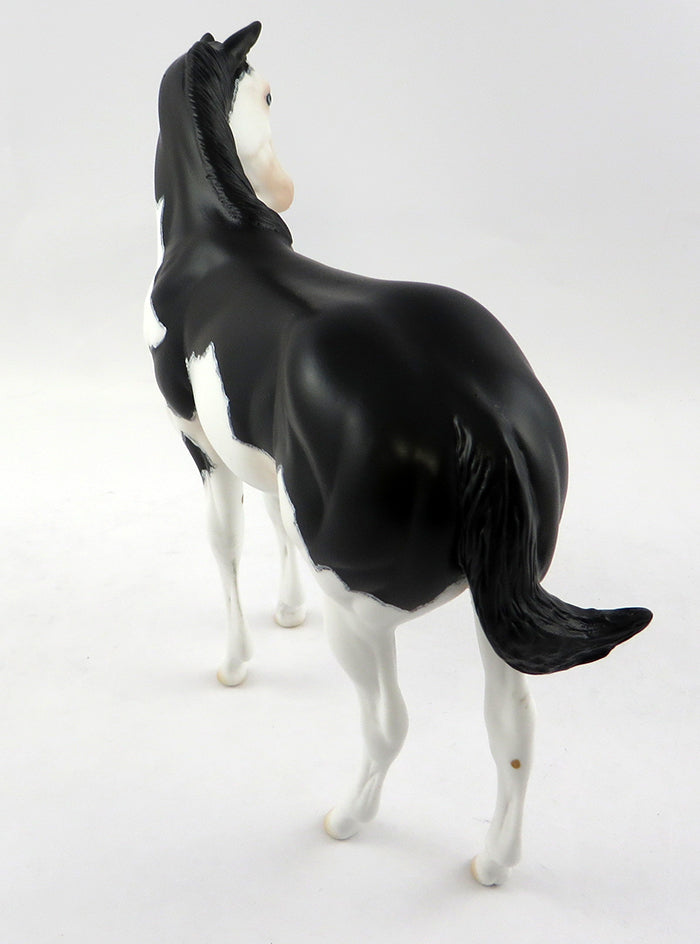 FRAYA-OOAK BAY TOBIANO MAPPED BAY WEANLING FILLY MODEL HORSE 10/19/16