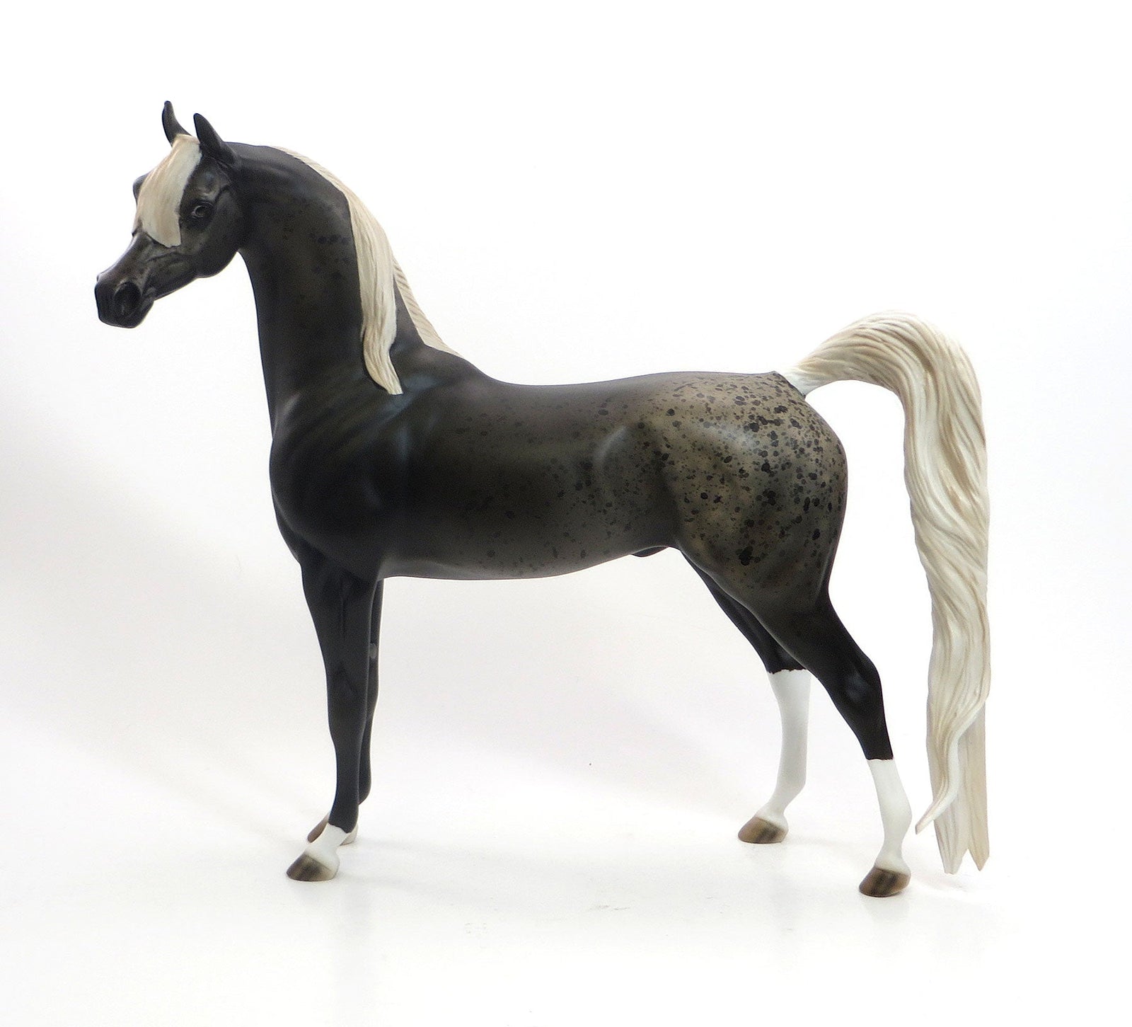 FINDERS KEEPERS - OOAK Seal Bay Roan Arabian with Flaxen Mane & Tail - 7/31