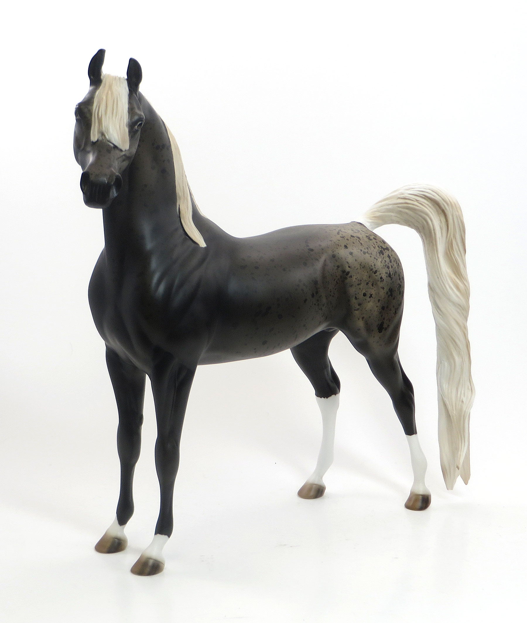 FINDERS KEEPERS - OOAK Seal Bay Roan Arabian with Flaxen Mane &amp; Tail - 7/31