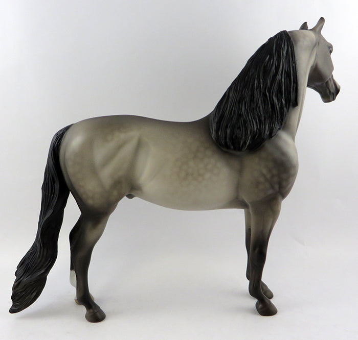 GUARDIAN-OOAK DAPPLE GREY MORGAN MODEL HORSE BY SHERYL LEISURE 10/21/16