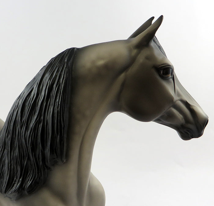 GUARDIAN-OOAK DAPPLE GREY MORGAN MODEL HORSE BY SHERYL LEISURE 10/21/16