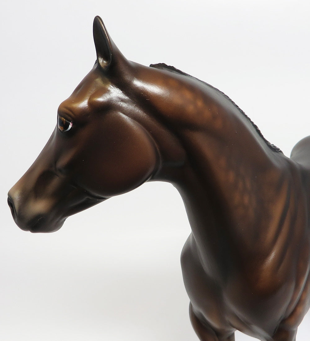 ZIP IT UP-OOAK DAPPLE  BROWN BAY USH MODEL HORSE BY SHERYL LEISURE 9/26/17