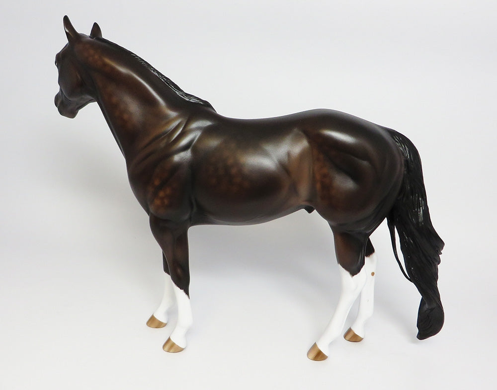 ZIP IT UP-OOAK DAPPLE  BROWN BAY USH MODEL HORSE BY SHERYL LEISURE 9/26/17