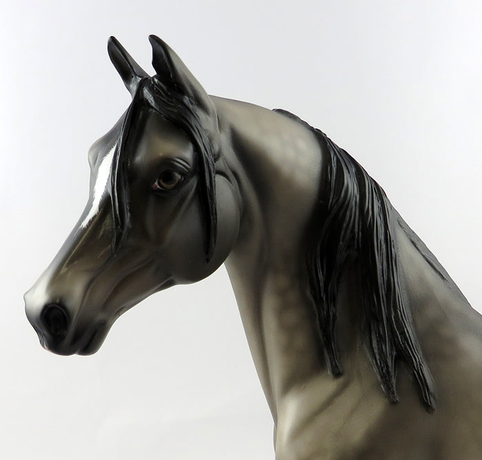 GUARDIAN-OOAK DAPPLE GREY MORGAN MODEL HORSE BY SHERYL LEISURE 10/21/16