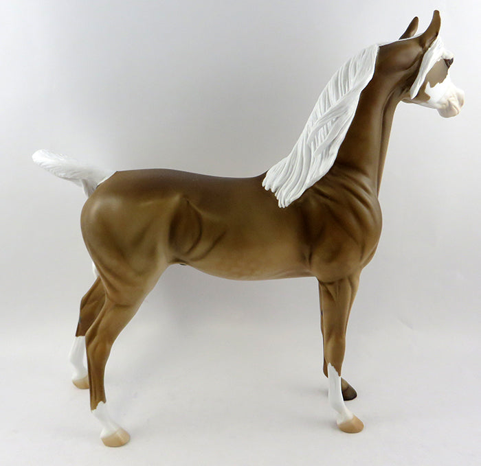 NAARU-OOAK PALOMINO PAINT ARABIAN MODEL HORSE BY DAWN QUICK 10/21/16