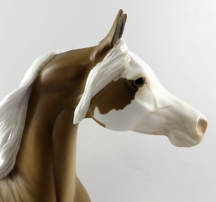 NAARU-OOAK PALOMINO PAINT ARABIAN MODEL HORSE BY DAWN QUICK 10/21/16