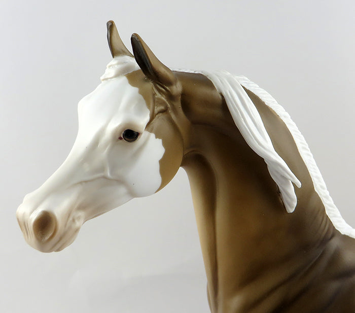 NAARU-OOAK PALOMINO PAINT ARABIAN MODEL HORSE BY DAWN QUICK 10/21/16