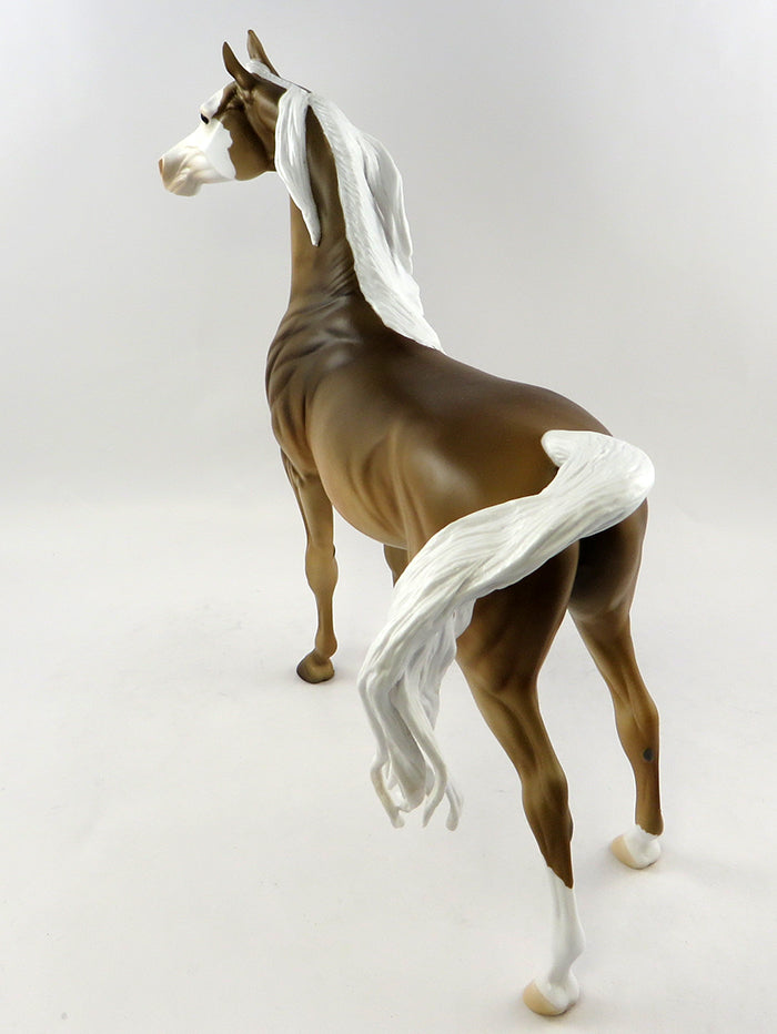 NAARU-OOAK PALOMINO PAINT ARABIAN MODEL HORSE BY DAWN QUICK 10/21/16