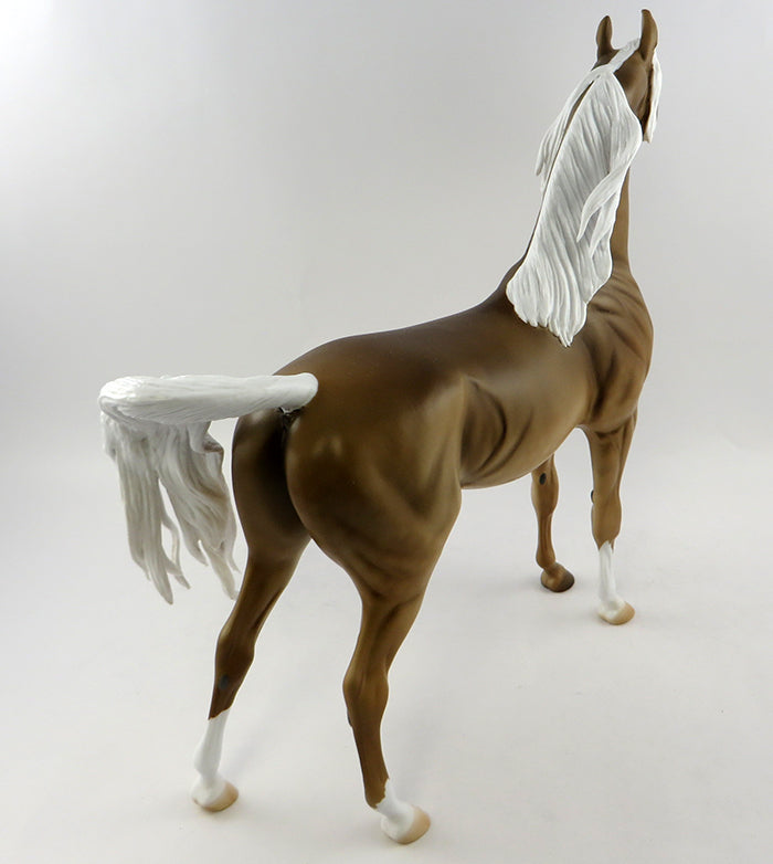 NAARU-OOAK PALOMINO PAINT ARABIAN MODEL HORSE BY DAWN QUICK 10/21/16