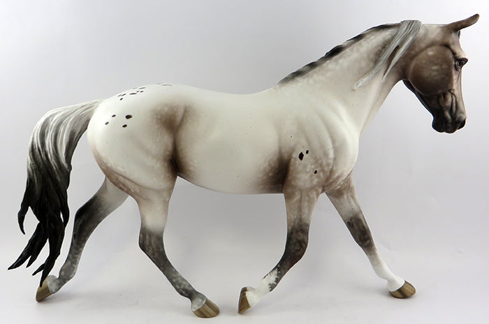 PRIM-OOAK VARNISH ROAN PALOUSE APPALOOSA MODEL HORSE BY SHERYL LEISURE 10/21/16
