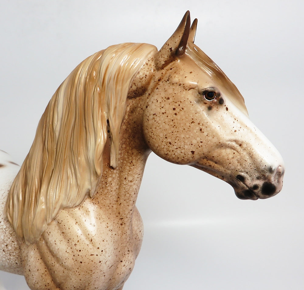 OLIVER-OOAK APPALOOSA STANDING DRAFTER MODEL HORSE 9/25/17