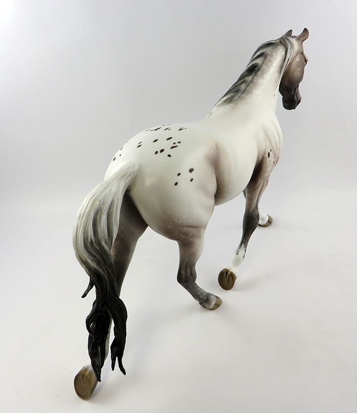 PRIM-OOAK VARNISH ROAN PALOUSE APPALOOSA MODEL HORSE BY SHERYL LEISURE 10/21/16