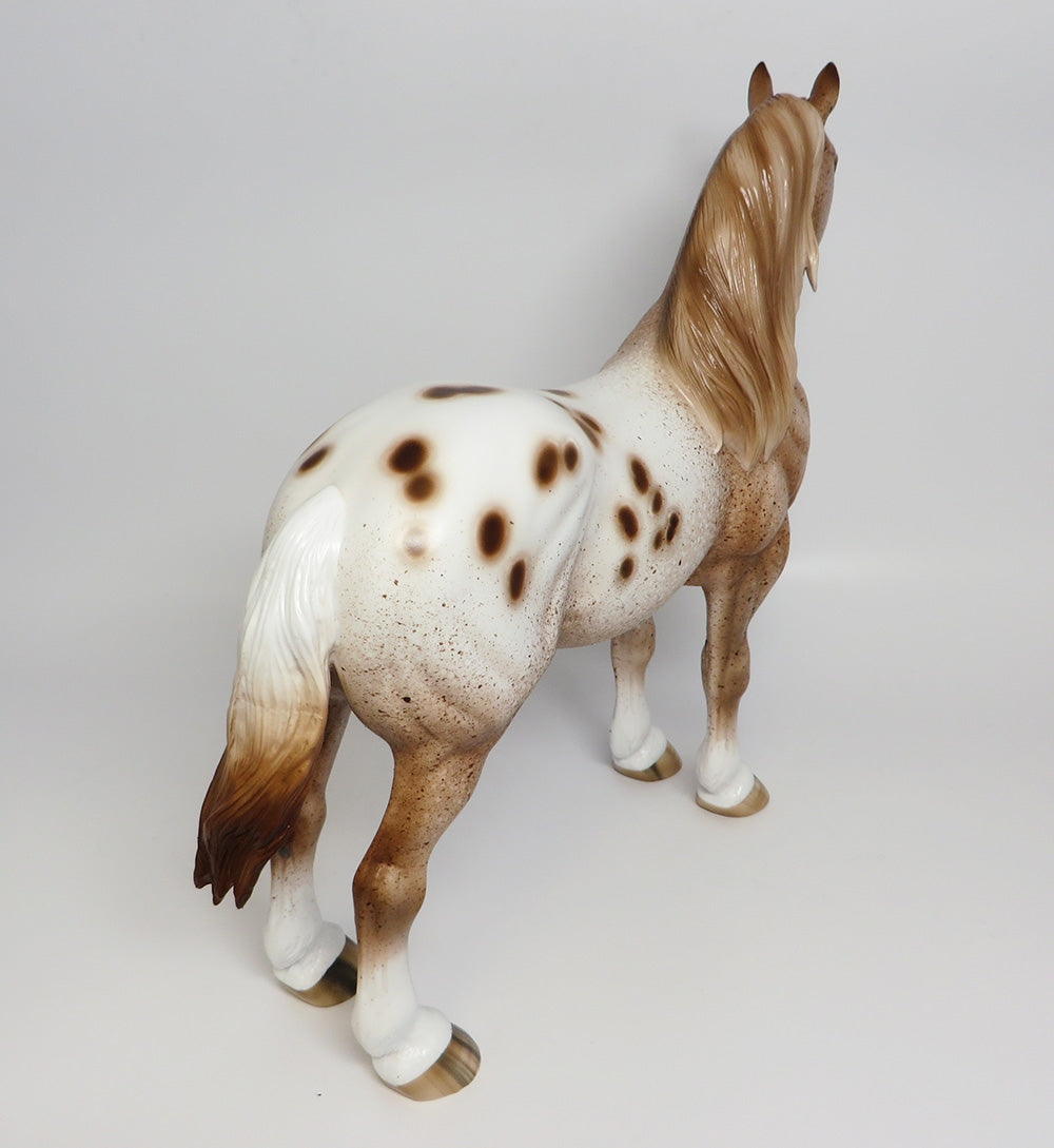 OLIVER-OOAK APPALOOSA STANDING DRAFTER MODEL HORSE 9/25/17