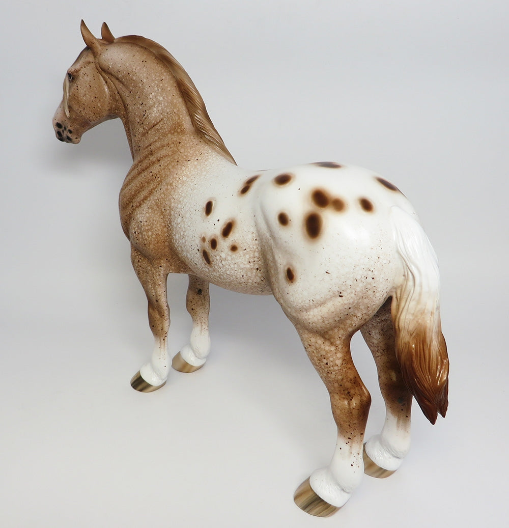 OLIVER-OOAK APPALOOSA STANDING DRAFTER MODEL HORSE 9/25/17
