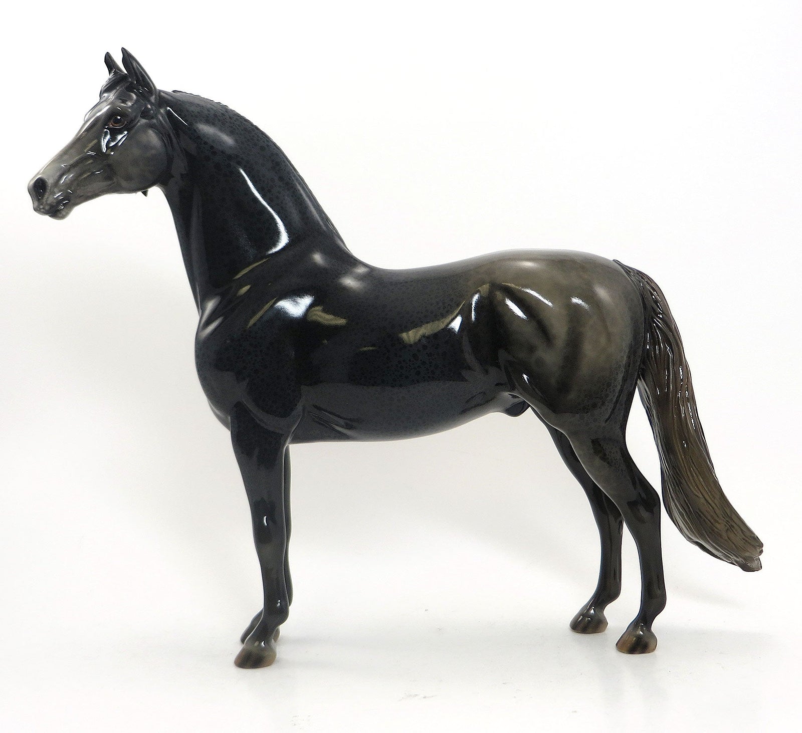 DOCS FANCY- OOAK Brown Decorator Morgan W/Extreme Blue Mottling 7/31