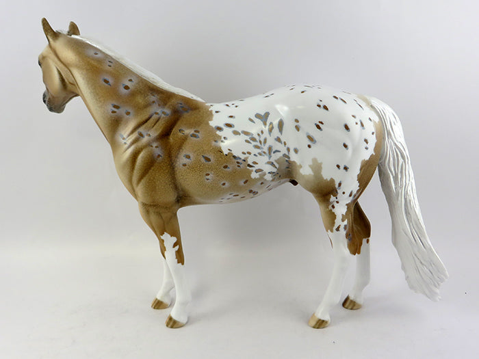 GOLDEN EARRING-OOAK BUCKSKIN PALOMINO ISH MODEL HORSE BY DAWN QUICK 10/21/16