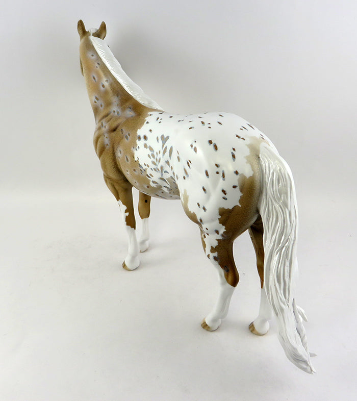 GOLDEN EARRING-OOAK BUCKSKIN PALOMINO ISH MODEL HORSE BY DAWN QUICK 10/21/16