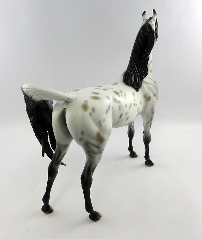 PERSEUS-OOAK APPALOOSA  ARABIAN MODEL HORSE 10/20