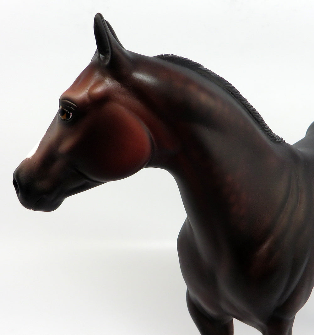 PORTHOS~OOAK STAR DAPPLE BAY ISH MODEL HORSE BY SHERYL LEISURE 3/31