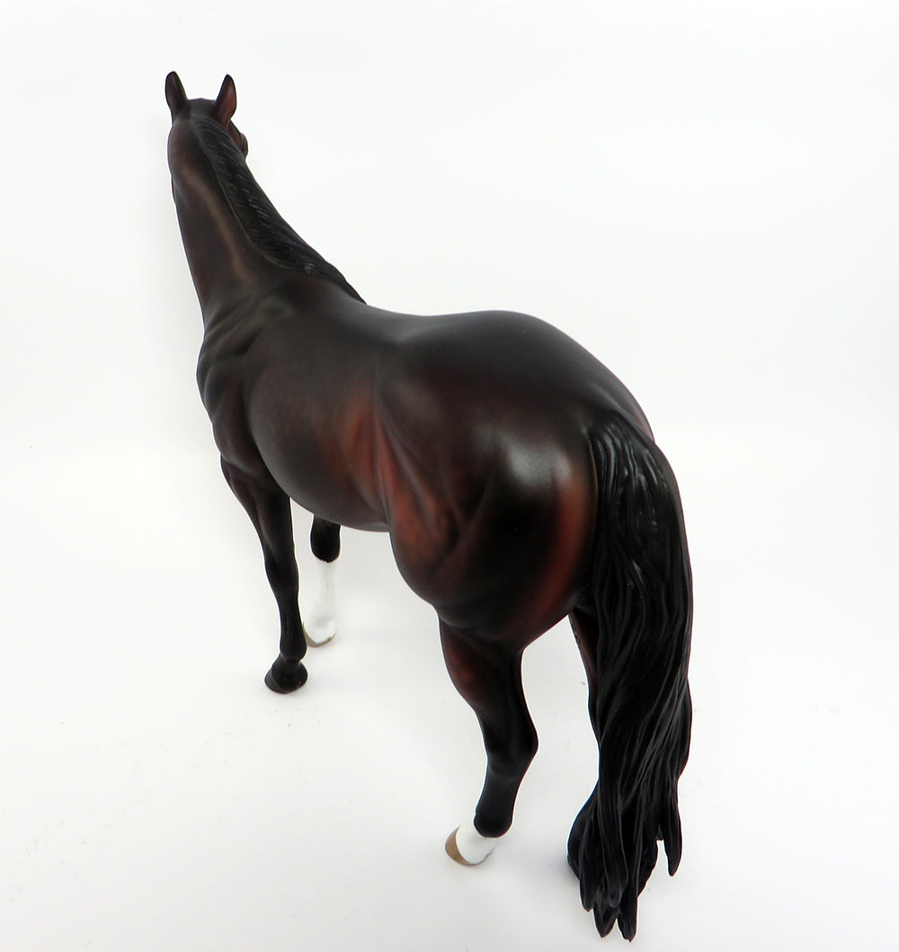 PORTHOS~OOAK STAR DAPPLE BAY ISH MODEL HORSE BY SHERYL LEISURE 3/31