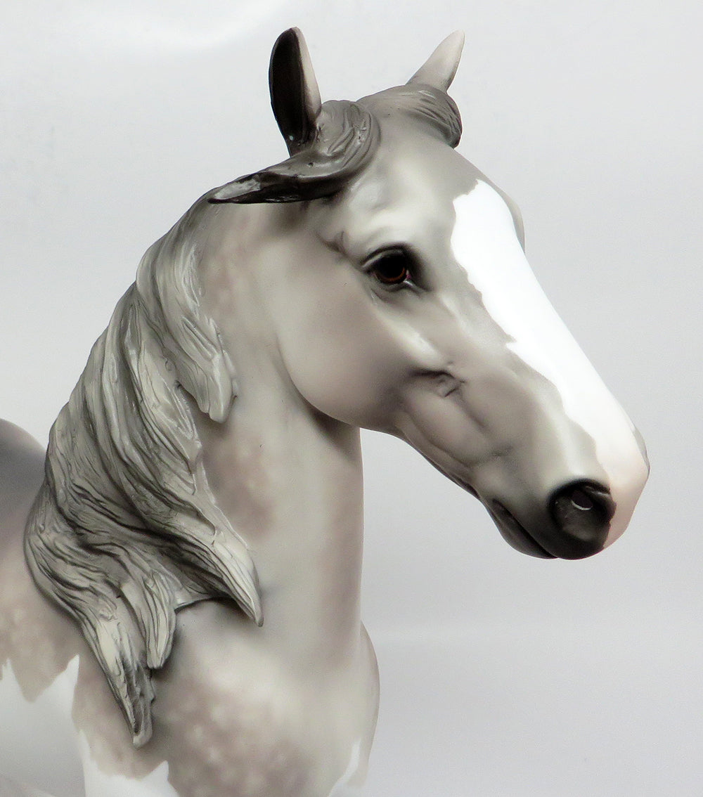 PADDINGTON~OOAK DAPPLE GREY SPLASH DRAFTER BY SHERYL LEISURE 3/31