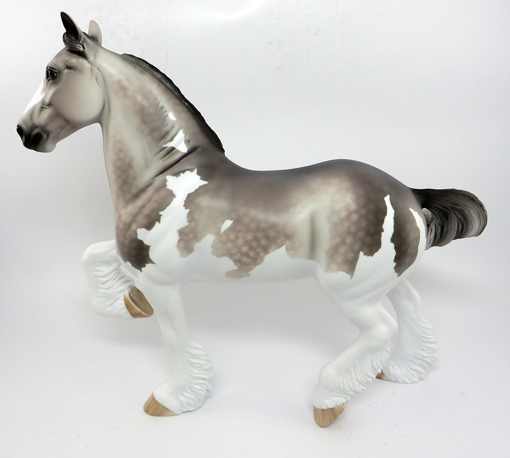 PADDINGTON~OOAK DAPPLE GREY SPLASH DRAFTER BY SHERYL LEISURE 3/31
