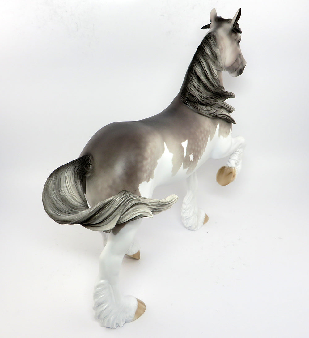 PADDINGTON~OOAK DAPPLE GREY SPLASH DRAFTER BY SHERYL LEISURE 3/31