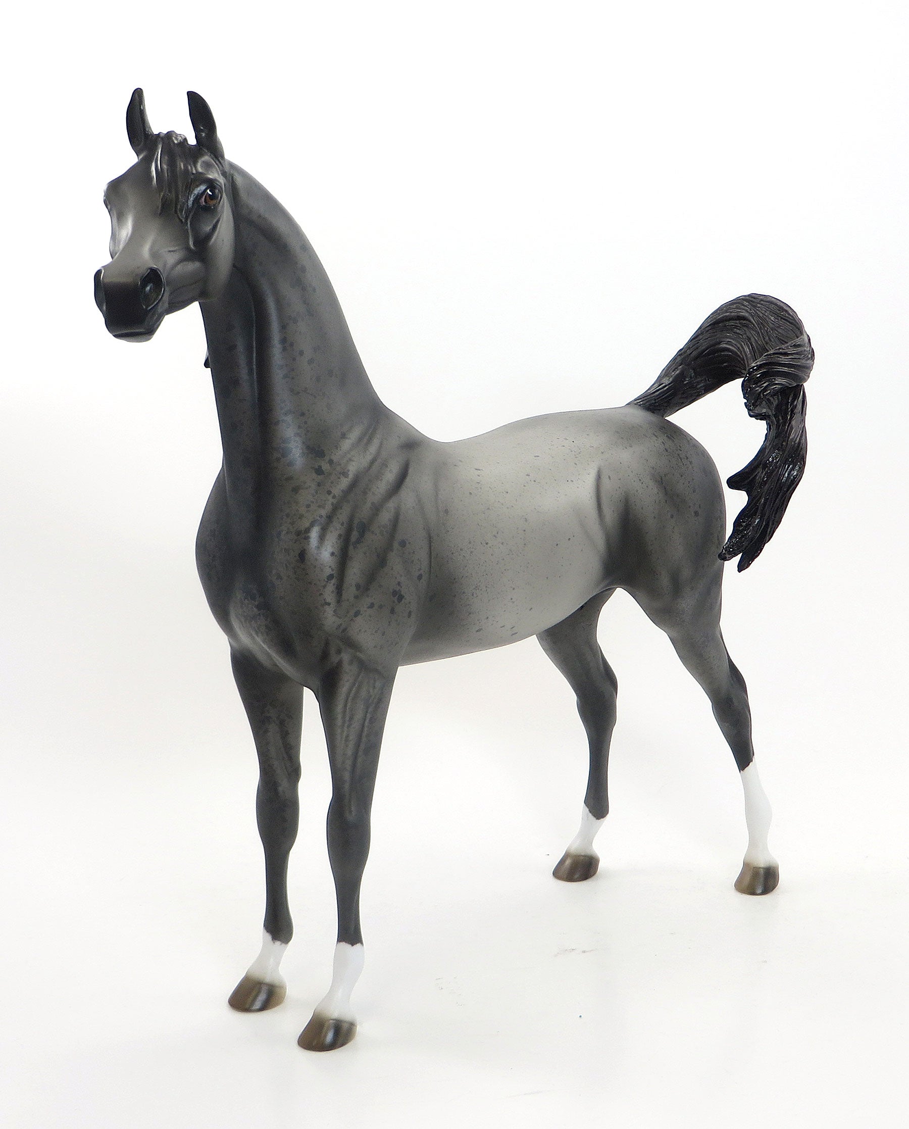 TWIST N&#39; TORQUE - OOAK Grey Roan Arabian 8/7