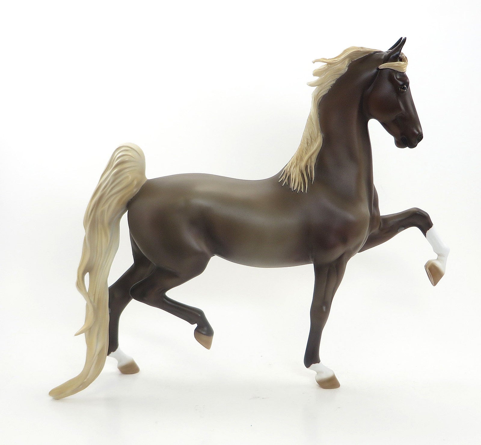 GENUINE JAKE - OOAK Liver Chestnut Saddlebred W/Flaxen Mane &Tail 6/15