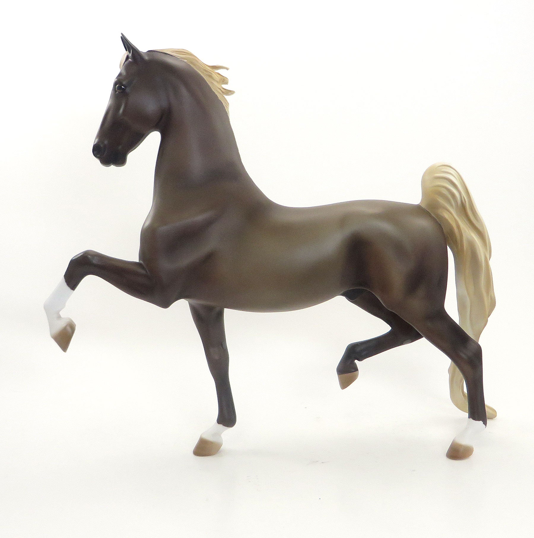 GENUINE JAKE - OOAK Liver Chestnut Saddlebred W/Flaxen Mane &amp;Tail 6/15