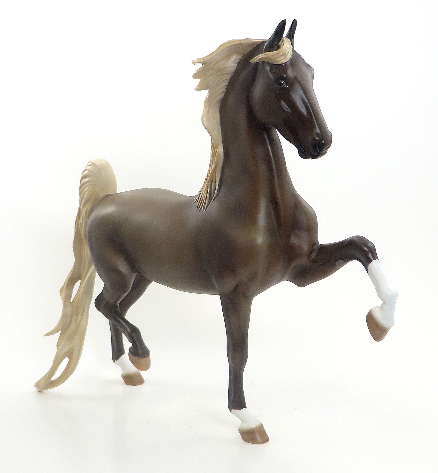 GENUINE JAKE - OOAK Liver Chestnut Saddlebred W/Flaxen Mane &amp;Tail 6/15