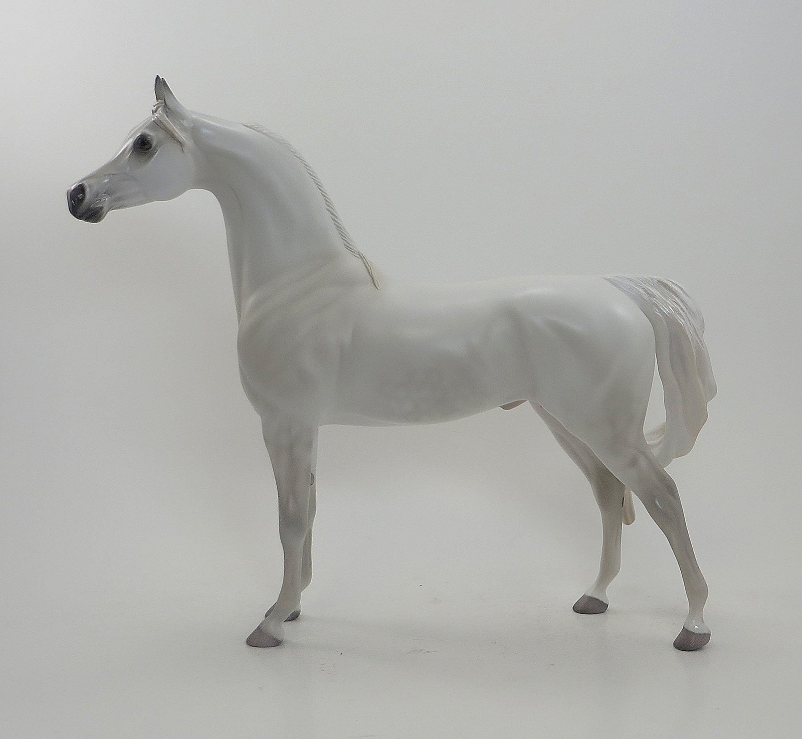 MOZART"S HIGH NOTE - OOAK Dappled White Arabian 8/7