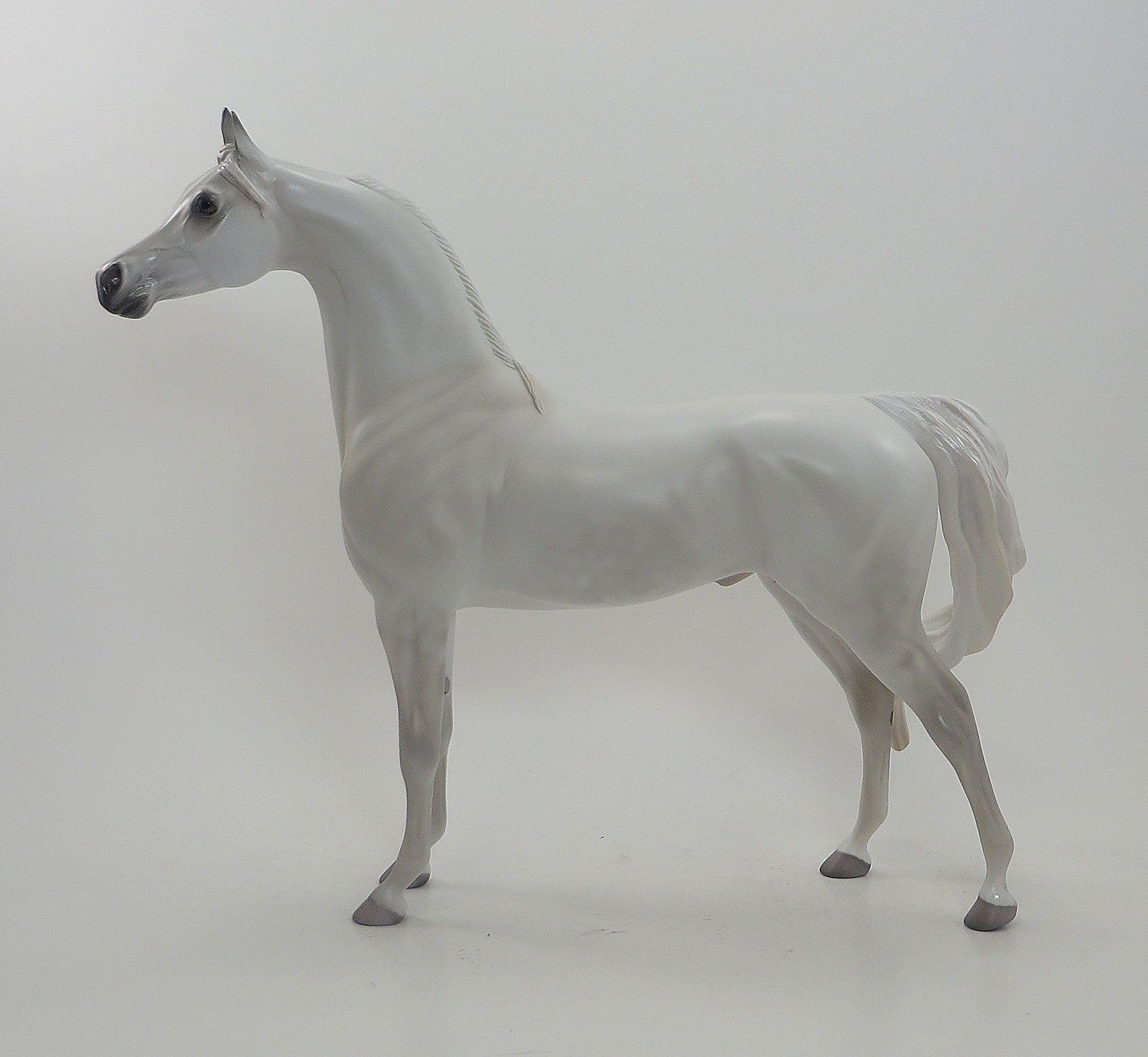 MOZART"S HIGH NOTE - OOAK Dappled White Arabian 8/7