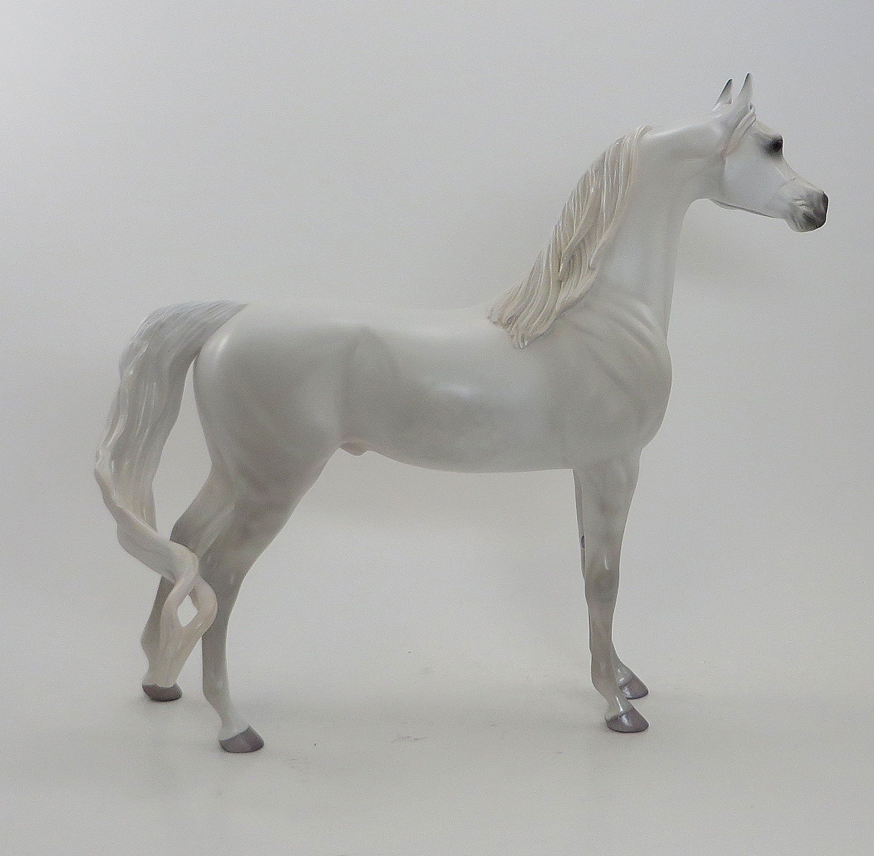 MOZART&quot;S HIGH NOTE - OOAK Dappled White Arabian 8/7
