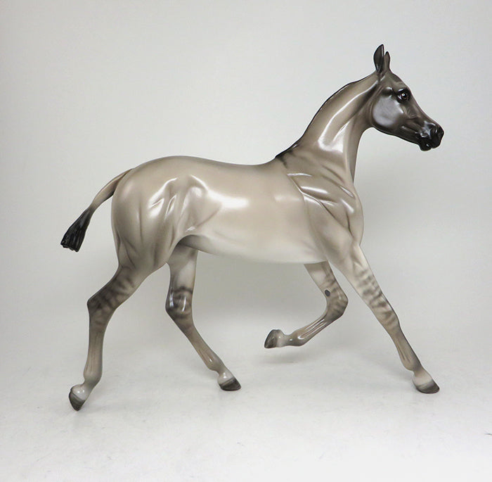 CORIZON DEL AMOR- LE-4 HEART OF LOVE GRULLA ANDALUSIAN YEARLING MODEL HORSE BY SHERYL LEISURE 5/12