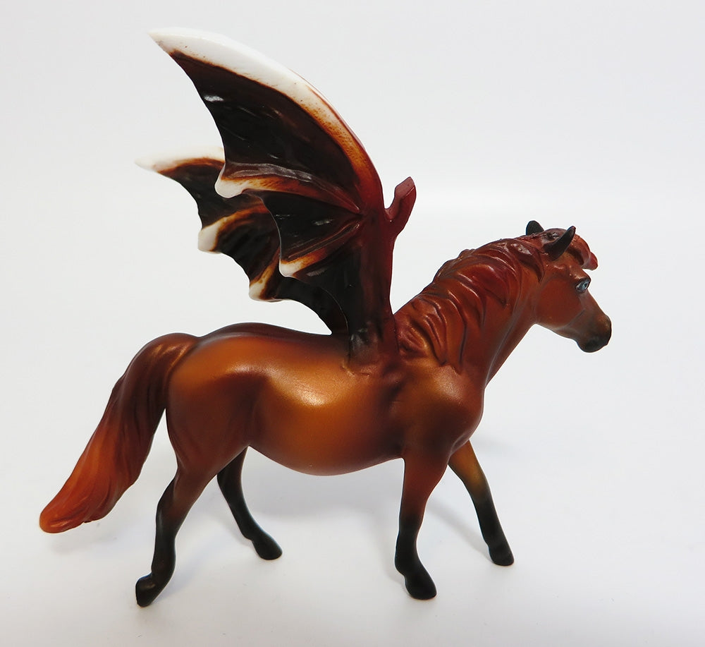 SPICE~OOAK CHESTNUT BAT CHIP PONY MODEL HORSE 10/2/17