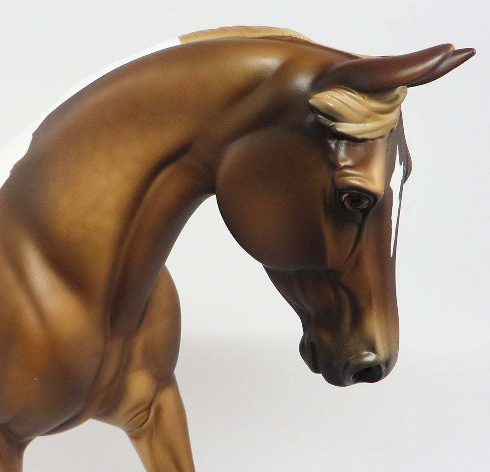 JAZZ MAN~OOAK DAPPLE BUCKSKIN PAINT PALOUSE MODEL HORSE 4/10