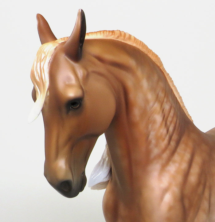 HANDEL-OOAK LIGHT CHESTNUT ANDALUSIAN STALLION MODEL HORSE 5/13