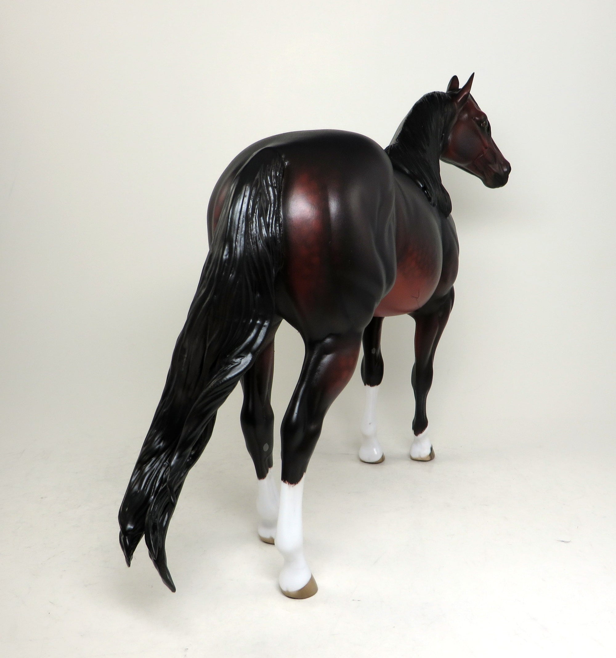 blood bay ish model horse smartie sox